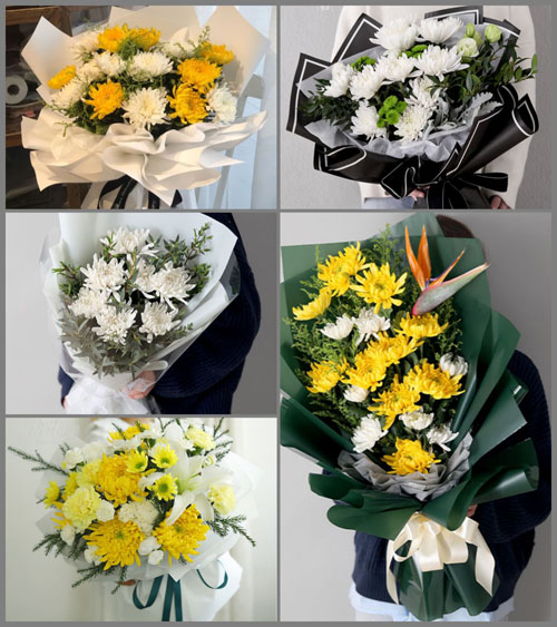 河北张家口下花园区花园乡白事花束代送